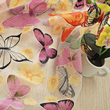 elvesmall 1PC Tulle Curtain For Bedroom Kitchen Kids Room Decoration Louver Window Treatments Romantic Butterfly Pattern Sheer Drape