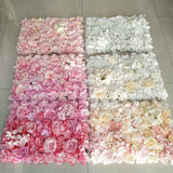 elvesmall 1PC 40x60cm Artificial Flower Wall Wedding Decoration flower mats Rose Fake Flowers Artificial Decorations flower Panels