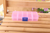 elvesmall 1pcs Plastic 6/815 Storage boxes Slots Adjustable packaging transparent Tool Case Craft Organizer box jewelry accessories