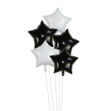 elvesmall 5Pcs 18inch Gold Silver Foil Star Balloon Wedding Balloons Decoration Baby Shower Children's Kids Birthday Party Balloons Globos