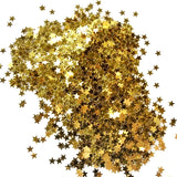 elvesmall 10g/Box 3mm Glitter Acrylic Star Table Confetti Sprinkles Birthday Party Wedding Decoration Sparkle Gold Stars Party Supplies