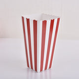 elvesmall 12pcs Baby Shower Disposable Tableware Chevron Paper Popcorn Boxes First Birthday Party Decorations Kids Adult Party Supplies