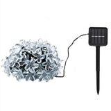 elvesmall LED Solar String Light 22m 200 LEDS Peach Flower String Fairy Light Outdoor Garden Christmas Party Decoration Solar Lights