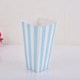 elvesmall 12pcs Baby Shower Disposable Tableware Chevron Paper Popcorn Boxes First Birthday Party Decorations Kids Adult Party Supplies