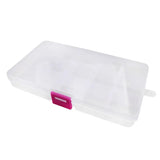 elvesmall 1pcs Plastic 6/815 Storage boxes Slots Adjustable packaging transparent Tool Case Craft Organizer box jewelry accessories