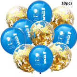 elvesmall Birthday Party Decoration Space Astronaut Rocket Theme Helium Latex Confetti Balloon Baby Shower Party DIY Event Favor Gifts,Q