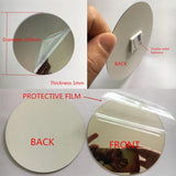 elvesmall 10pcs Diameter 100x1mm Acrylic Wall Mirrors Round Stickers Plastic Hotel Decorative Miroir Mural DIY Plak Espejo Decorativos