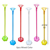 elvesmall 1Set 19 Tubes Balloon Stand Balloon Holder Column Confetti Balloons Baby Shower Birthday Party Wedding Decoration Supplies