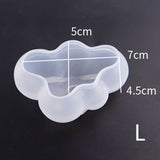 elvesmall Valentine's Day   Clouds Shape Candle Mold Silicone Molds Cute Jewelry Soap Making Mold Handcraft Ornaments Making Tool DIY Soap Mold moule bougie