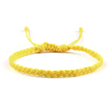 elvesmall Valentines Day Gift New 26 Styles Wax Line Handmade Braided Bracelet Adjustable Couple Bracelet Jewelry Gift for Friend Women Men Bangles