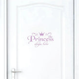 elvesmall Hot Sale Princess Pvc Home Decoration Wall Stickers Door Stickers Decals Girls Bedroom Door Vinyl Art Mural High Quality