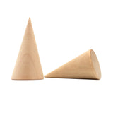 elvesmall 1/5/10PCS Wooden Cone Creative Ring Holder Jewelry Stand Display Earring Ring Holder Organizer Display Tool Jewelry Storage Supp