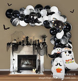 elvesmall Halloween Balloon Garland Arch Kit DIY Spider Halloween Balloons Garland Party Decoration Balloon Halloween Decoration