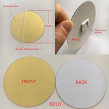 elvesmall 10pcs Diameter 100x1mm Acrylic Wall Mirrors Round Stickers Plastic Hotel Decorative Miroir Mural DIY Plak Espejo Decorativos