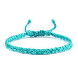 elvesmall Valentines Day Gift New 26 Styles Wax Line Handmade Braided Bracelet Adjustable Couple Bracelet Jewelry Gift for Friend Women Men Bangles