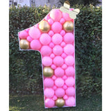 elvesmall  Letter Heart A-z 40inch Big Balloon Number Mosaic 0-9 Happy Birthday Wedding Party Decoration Baby Shower Large Figure Globo DIY