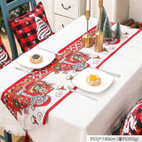 35*180 Christmas Santa Claus Table Runner Polyester Cotton Hotel Home Dining Dress Up Xmas Festival Party Decor table runner