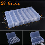 elvesmall Adjustable 3-36 Grids Compartment Plastic Storage Box Jewelry Earring Bead Screw Holder Case Display Organizer Container