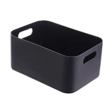 elvesmall   Black/ Transparent/ White Kitchen Plastic Storage Bins, Small Pantry Organizer Bins for Kitchen Bathroom Bedroom