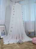 elvesmall Baby Dome Mosquito Net With Stars Hanging Tent Baby Bed Crib Canopy Bedroom Tulle Curtains Children Kids Room Decoration