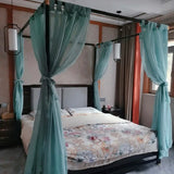 elvesmall Southeast Asian Style American Chinese Theme Hotel Inn Bed Curtain Yarn Curtain Custom Bed Curtain Hemp Yarn Mosquito Net