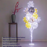 elvesmall 1.3M Table Balloons Stand Kit  with String Light Table Centerpiece Balloon for Birthday Baby Shower Christmas Party Decorations