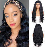 Synthetic Wigs Yaki Straight Headband Wigs for Women 28 inch Afro Kinky Straight Headband Wigs Ombre Heat Resistant