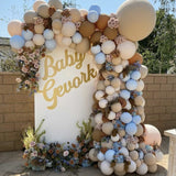 elvesmall 40/28/20pcs Brown Macarons Retro Halloween Balloons Birthday Party Wedding Decoration  Baby Shower Globos Anniversaire Fille