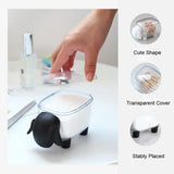 elvesmall Creative portable toothpick Cotton swab storage box Sheep Shaped Table Cosmetic Organizer Box Household