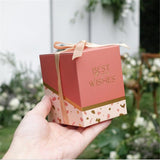 elvesmall Good Quality Wedding Candy Box Baby Shower Gift Packing Bag Birthday Party Favor Decoration Supplies Best Wishes Boxes