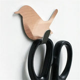 elvesmall 2Pcs Self Adhesive Hooks Bird Pattern Storage Holder for Bathroom Kitchen Hanger Stick on Wall Hanging Door Clothes Towel Racks