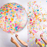 elvesmall Giant 36inch Clear Balloons Transparent Confetti (10g) Globos Wedding Birthday Party Decoration Larger Helium Balloons Supplies