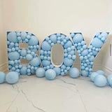 elvesmall   Diy Balloon Box letters Box Custom Name Mosaic Box Mosaic Number Alphabet Frames Balloon Decoration Baby Party Anniversary Decor