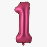 elvesmall 40 Inch Burgundy Foil Balloon Big Number Ballons Digital Baloons Adult Wedding Decoration Birthday Party Wine Red Globos Decor