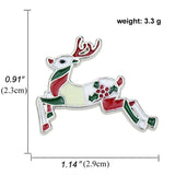 elvesmall Fashion Brooch Christmas Socks Badges Christmas Tree Elk Enamel Badge Small Brooch Women Fashion Party Gifts Home Decoration