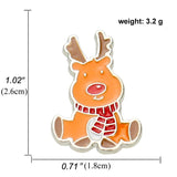 elvesmall Fashion Brooch Christmas Socks Badges Christmas Tree Elk Enamel Badge Small Brooch Women Fashion Party Gifts Home Decoration