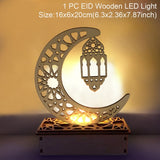 elvesmall Eid Mubarak Decor Ornament Light Eid Kareem Ramadan Decor for Home Ramadan Mubarak Eid Al Adha Islamic Muslim Party Decor