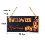 elvesmall  Wooden Halloween Pumpkin Ornament, Door, Wall Mount, Wall, Trick or Treat, Halloween Party, DIY Decoration