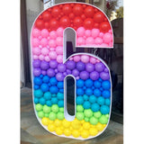 elvesmall   Balloon Number Filling Box Alphabet Frame Party Decoration Baby Shower Anniversary Decor Birthday Backdrop Photo Diy Wedding New