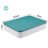 elvesmall Desk Sundries Storage Box with Lid Wardrobe Clothes Drawer Plastic Storage Basket Container Organizer for Cosmetics Small Things