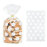 elvesmall 50Pcs Plastic Candy Bag Biscuit Cookie Packing Bags Christmas Gift Birthday Party Decoration Supplies Wedding Favors Baby Shower