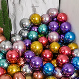 elvesmall 50PCS Gold Silver Black Metal Latex Christmas Baby shower Balloons Wedding Halloween Newyear's Globos Birthday Party Decorations