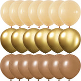 elvesmall 40/28/20pcs Brown Macarons Retro Halloween Balloons Birthday Party Wedding Decoration  Baby Shower Globos Anniversaire Fille
