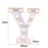 elvesmall DIY LED Letter Night Light Creative 26 English Alphabet Number Battery Lamp Romantic Wedding Party Decoration