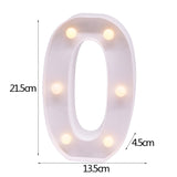 elvesmall DIY LED Letter Night Light Creative 26 English Alphabet Number Battery Lamp Romantic Wedding Party Decoration