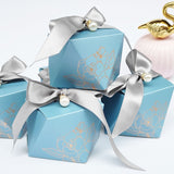 elvesmall Gift Box Diamond Shape Paper Candy Boxes Chocolate Packaging Box Wedding Favors for Guests Baby Shower Birthday Party