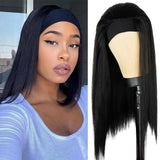 Synthetic Wigs Yaki Straight Headband Wigs for Women 28 inch Afro Kinky Straight Headband Wigs Ombre Heat Resistant