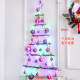 elvesmall  Christmas creative wall tree with lights DIY Christmas ornaments treeGlowing christmas tree christmas ornaments  happy tree