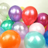 elvesmall 20pcs/Set Gold White Balloons Party Theme Latex Baloon Garland Decoration Christmas Ballon Suit Boy's Birthday Wedding Decor Toy