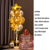 elvesmall 1.3M Table Balloons Stand Kit  with String Light Table Centerpiece Balloon for Birthday Baby Shower Christmas Party Decorations